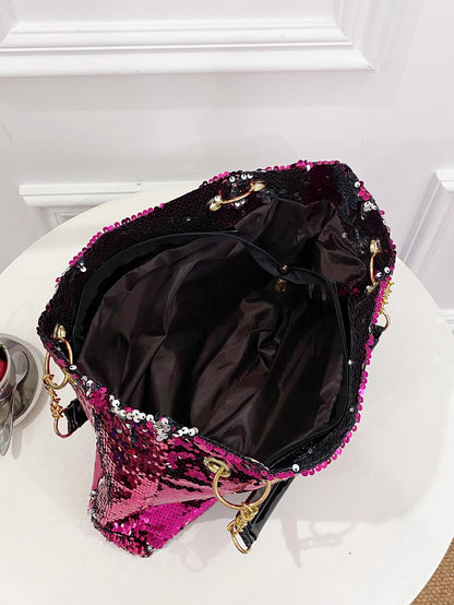 Sequin Portable Bag: Large Capacity, Travel, Versatile