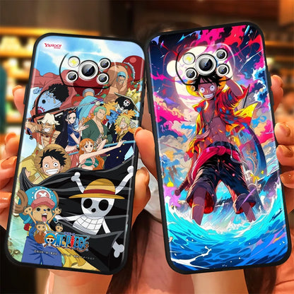 Anime Art Ones Pieces Case For Xiaomi: Black TPU Phone Case