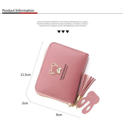 2024 Short Women Wallets – Mini Cute Coin Pocket Card Holder, Female Purse, New Fashion Kpop Small Wallet for Girls.