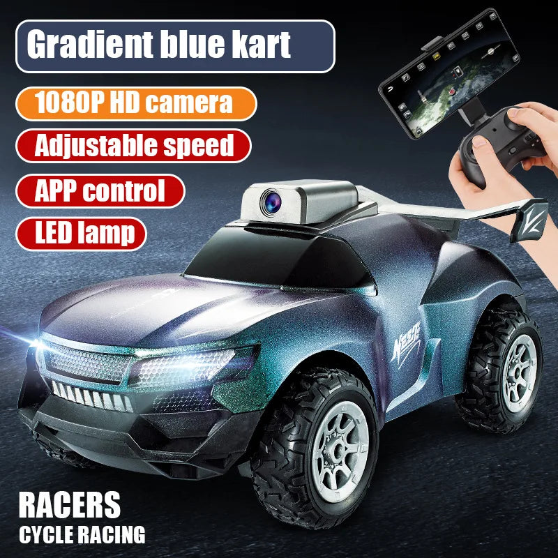 RC-bil – 2,4 GHz WiFi FPV, 1080P HD-kamera, 1:20 fjärrkontroll höghastighets monstertruck leksaksfordon för barn