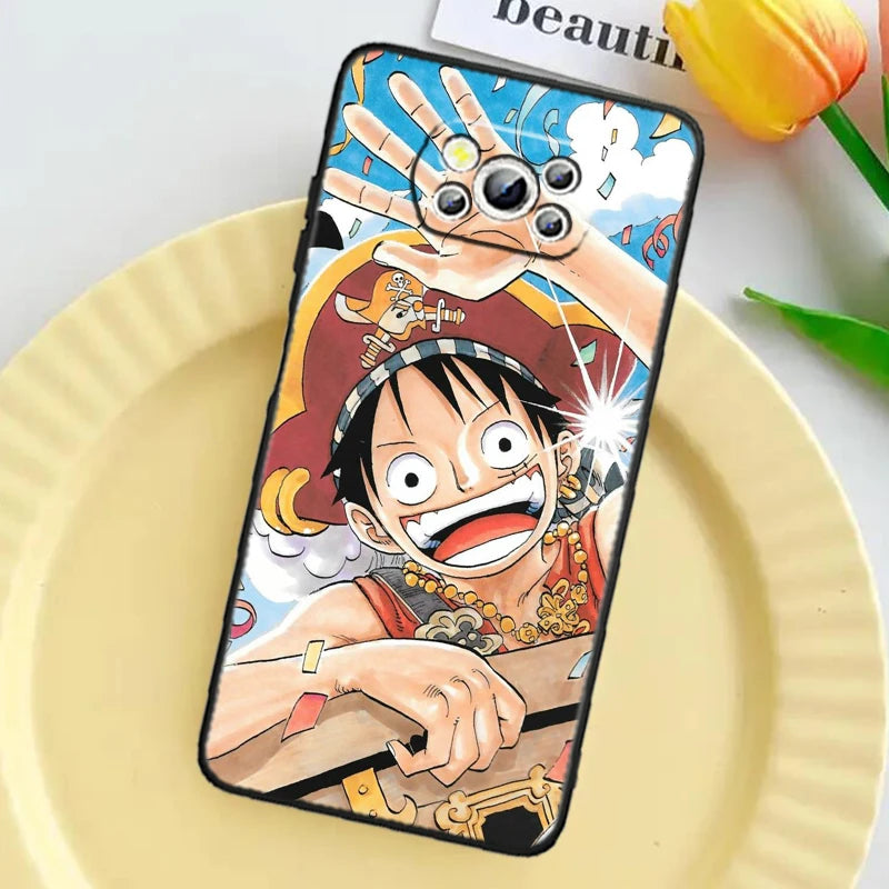 Anime Art Ones Pieces Case For Xiaomi: Black TPU Phone Case