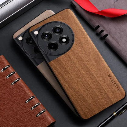 Bamboo Wood Pattern Back Cover Case for OnePlus 12R and OnePlus 12