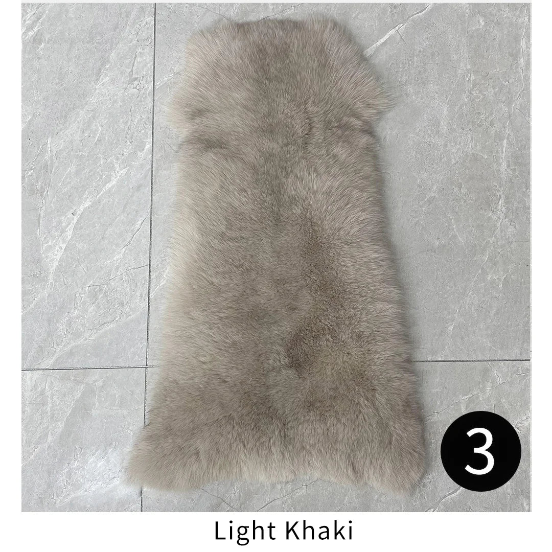 Fluffy Fox Fur Shawl and Poncho for Women