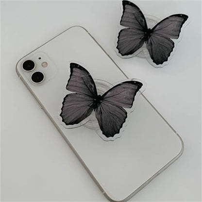 Korean Cute Butterfly Stand Grip Tok GripTok Holder Ring Glossy Finger Bracket For iPhone 12 Samsung Universal Phone Accessories