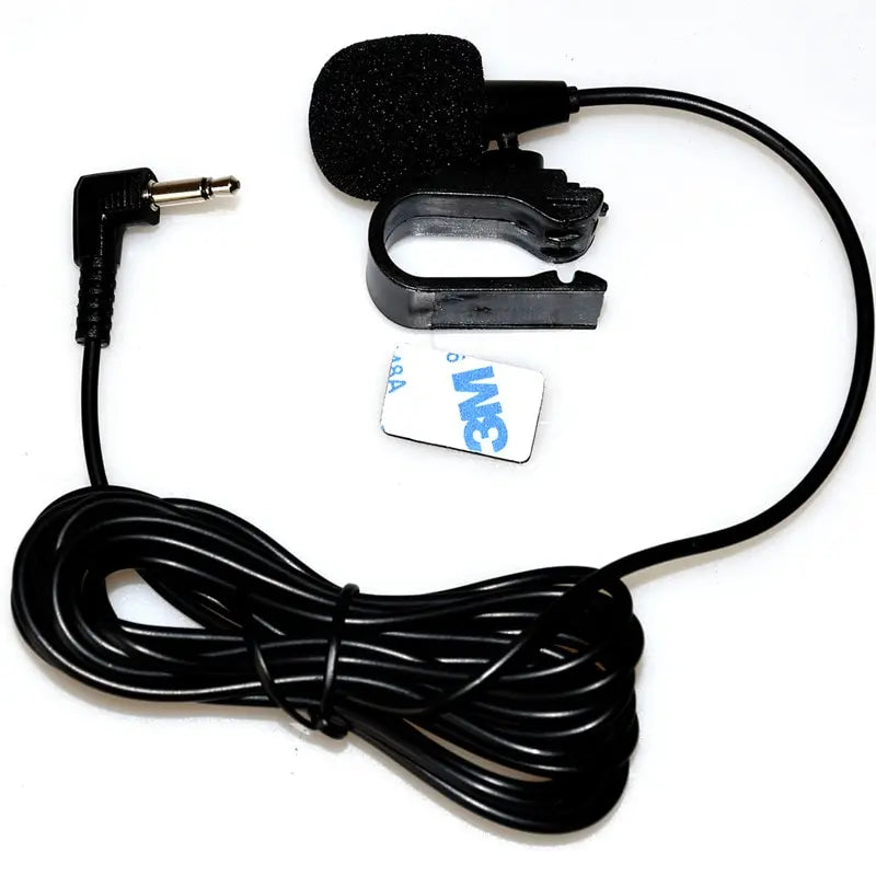 Bilstereomikrofon 3,5 mm Clip Jack-plugg Mic Stereo Mini trådbunden extern mikrofon för professionella DVD-radioproffs