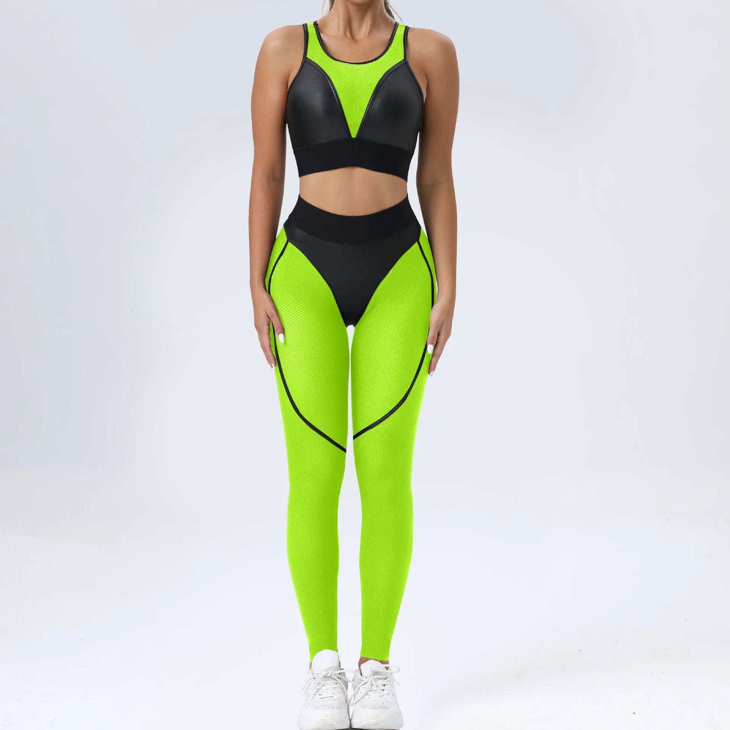 Women's High Waist Mesh Push Up Leggings