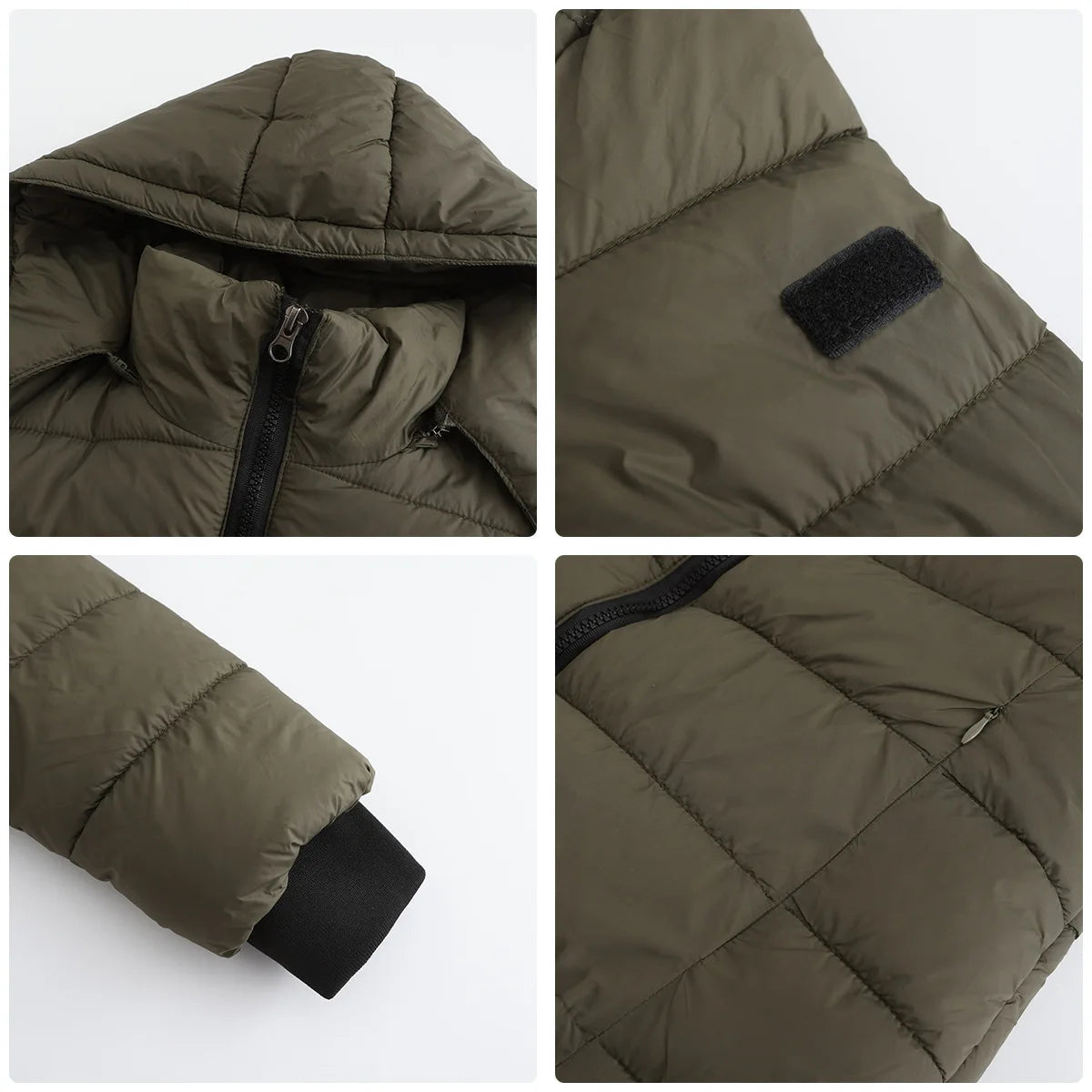 Long Quilted Puffer Jacket for Women in Bold Colors