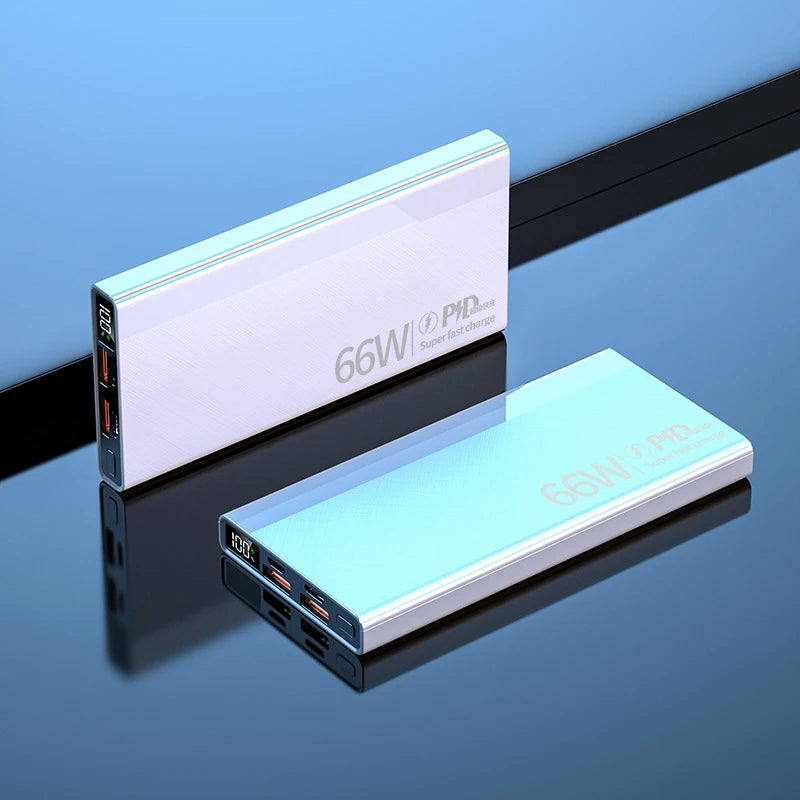 "10000/20000/30000mAh Power Bank med 66W supersnabbladdning PD 20W