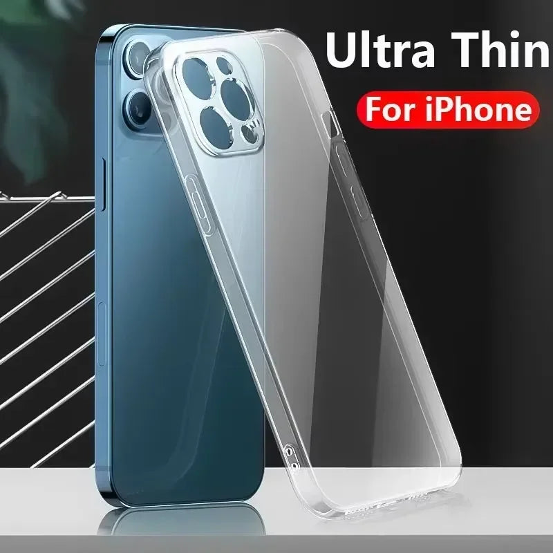 Transparent TPU Silicone Clear Case for iPhone 15