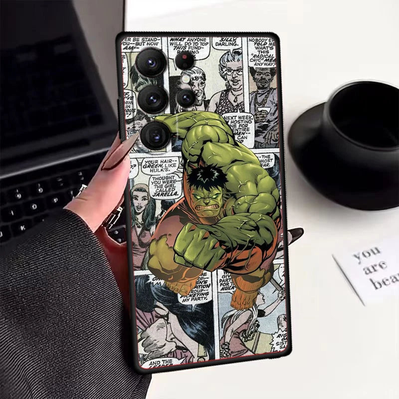 Avengers Venom Hulk Black Telefonfodral – Kompatibel med Samsung Galaxy