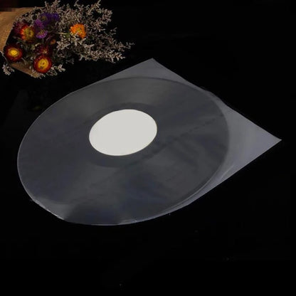 12 inch Vinyl Record Protecter LP Record Plastic Bags Anti-Static Record Sleeves Outer Inner Plastic Clear Cover Container 50PCS