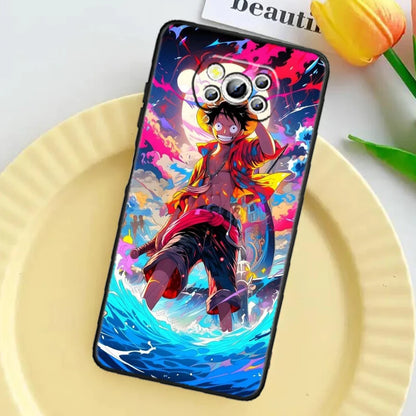 Anime Art Ones Pieces Case For Xiaomi: Black TPU Phone Case