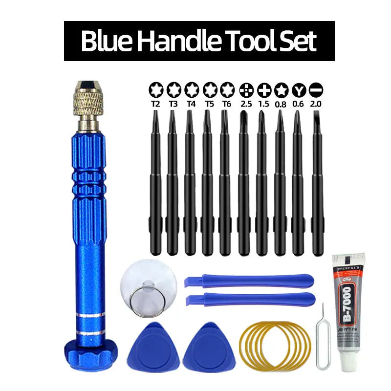 Mobile phone repair tool,screwdriver, tablet battery disassembly, screen opening, dust cleaning, disassembly set, small pentagon