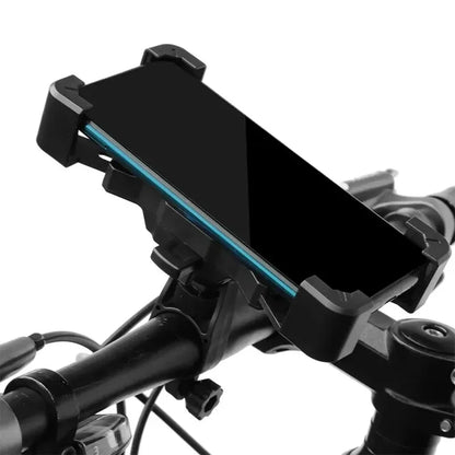 360° roterbar elektrisk cykeltelefonhållare för iPhone Xiaomi Riding MTB Bike Moto Motorcykelställningsfäste Halkfri cykling