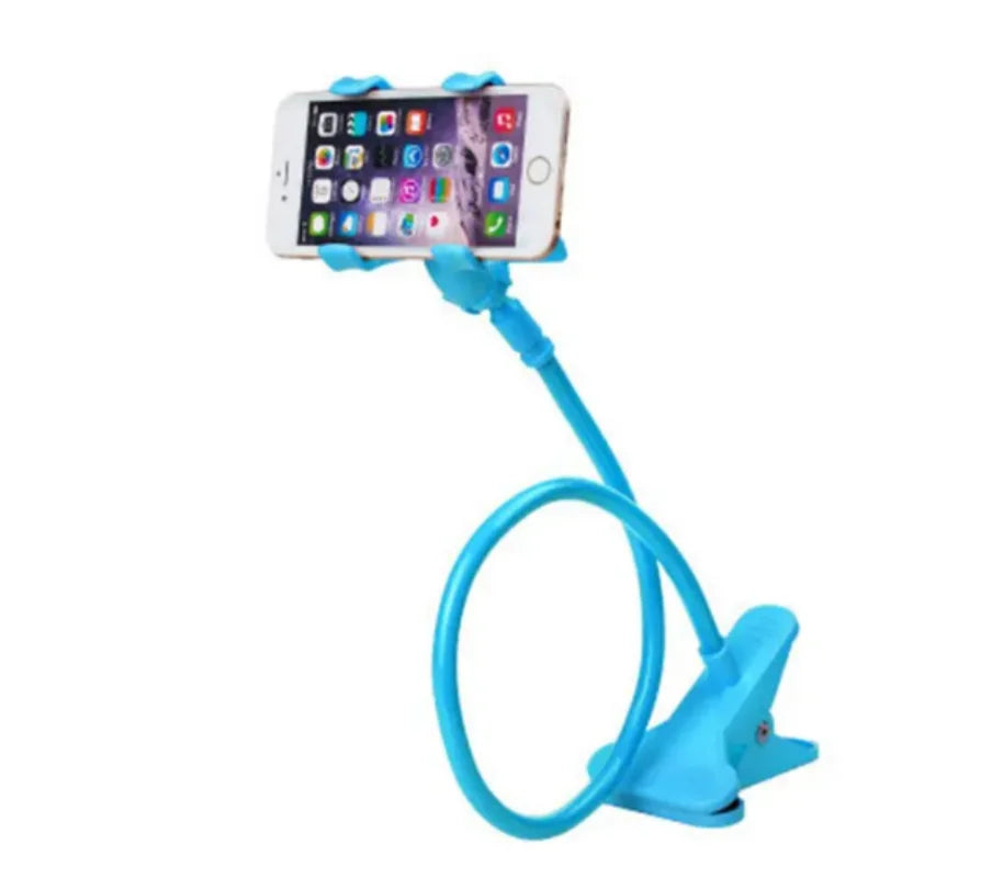 Universal Flexible Gooseneck Mobile Phone Holder – Adjustable Bed, Desk, and Table Clip Stand for Smartphones