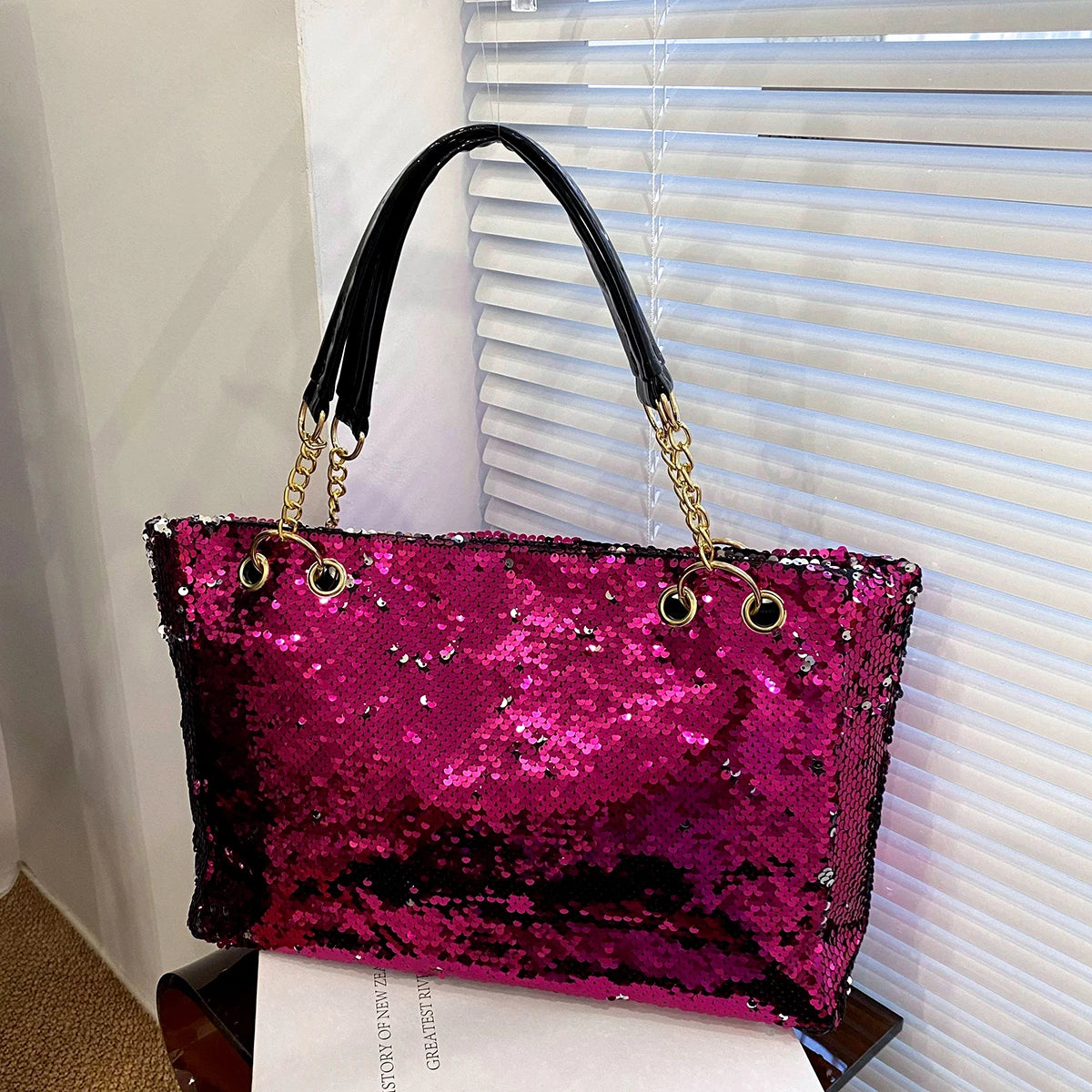 Sequin Portable Bag: Large Capacity, Travel, Versatile