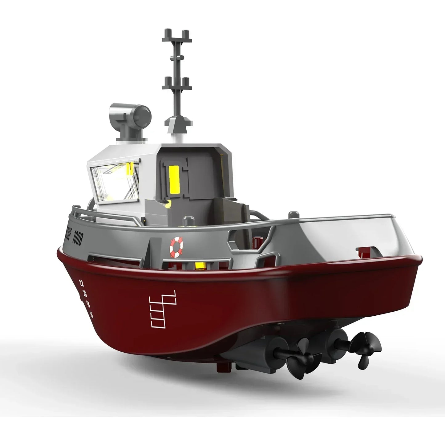 S820 RC Boat 2.4G 1/72 Powerful Dual Motor Long Range Wireless Electric Remote Control Tugboat Model Toys for Boys Gift