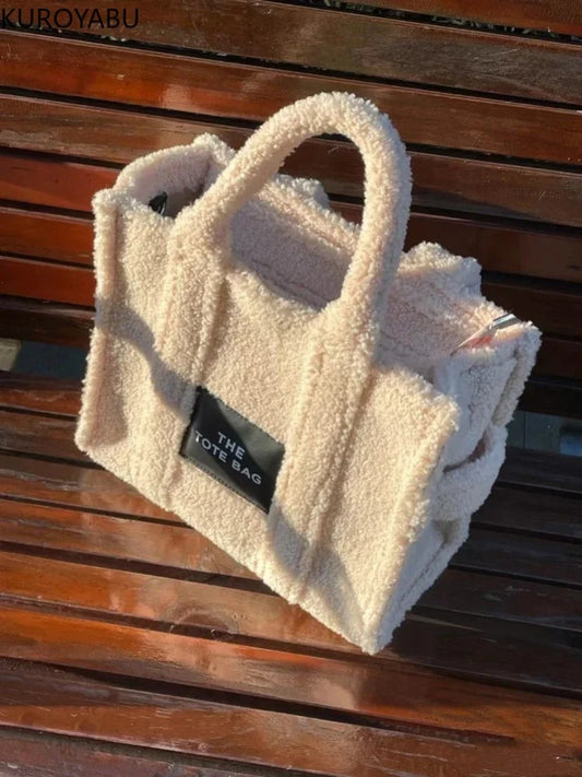 Handbag 2023: Lamb Wool, Large Capacity, Y2k Fashion