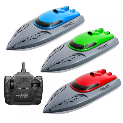 2.4GHz RC Boat Racing Dual Motor Remote Control Ship 20km/h Boats for Pools and Lakes Outdoor Kids Toys Birthday Gifts Boys Girls