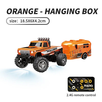 RC Cars 1:64 Metal Mini Drift Rc Car Remote Control Car High-Speed Off-road Climbing Racing Cars Children's Toys for Kids Custom