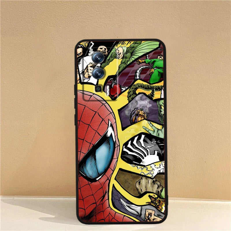 Marvel Avengers Spider-Man Case For Xiaomi: Black TPU Phone Case