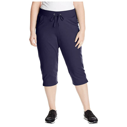 Women's Cropped Sports Leggings with Side Pockets