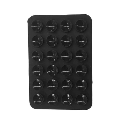 Suction Cup Wall Stand Mat – Multifunctional Silicone Leather Square Phone Case Anti-Slip Holder Mount for 2024