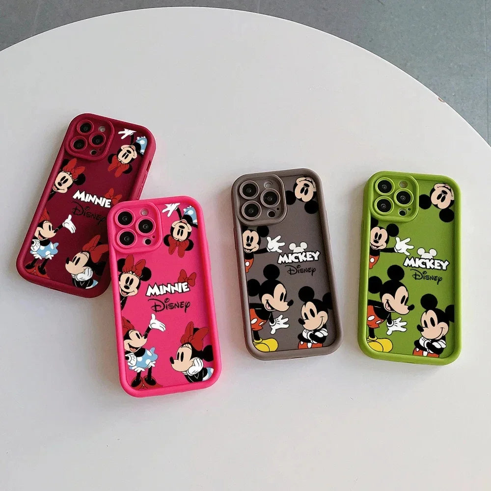 Disney Musse Pigg Minnie Mouse Söt Silikontelefonfodral