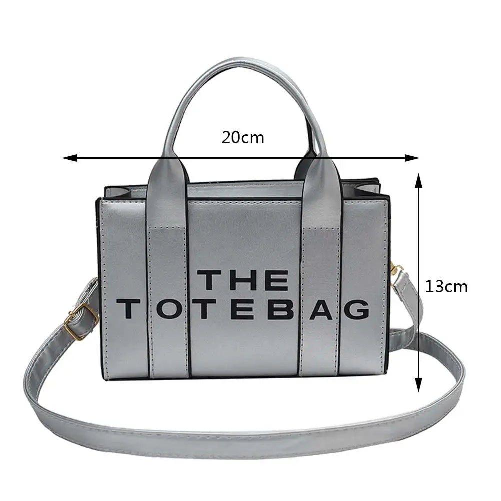 Branded Handbag: High Quality, Contrast Letter, Tote Bag