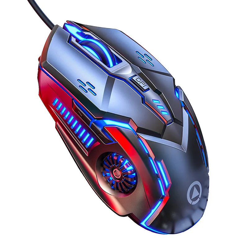 UTH G5 Six key 3200PDI wired illuminated gaming mouse, e-sports mechanical mute computer accessories