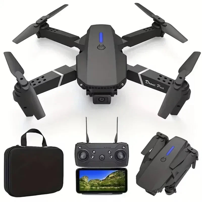 2024 New E88 Pro WIFI FPV Drone Wide Angle HD 4K 1080P Camera Height Hold RC Foldable Quadcopter Dron Helicopter Toys Gift