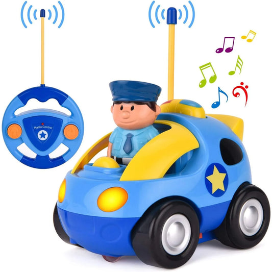 Remote Control Car: Toddler-Friendly, Police Car