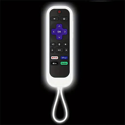 Fjärrkontrollfodral i silikon för Roku TV Remote / Roku Simple Remote / Roku Voice Remote (utan hörlursuttag)