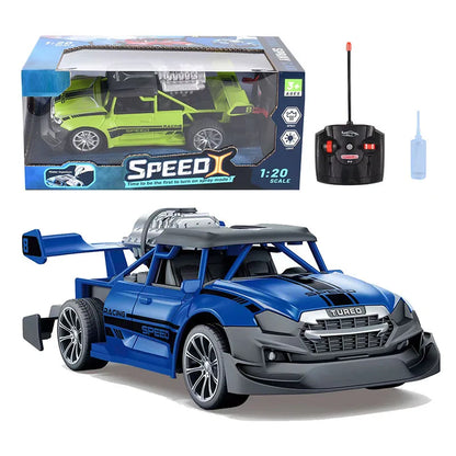 RC Car Drift 1:20 Stunt with Spray Light Remote Radio Controlled Car Children's Competitive Racing Cars and Trucks Toys for Boys