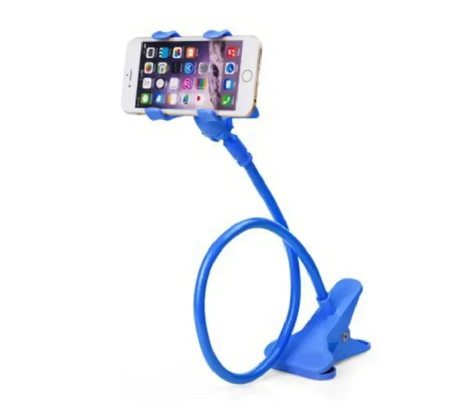 Universal Flexible Gooseneck Mobile Phone Holder – Adjustable Bed, Desk, and Table Clip Stand for Smartphones