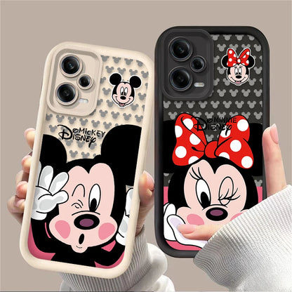 Black Mickey Minnie Phone Case for Xiaomi Redmi