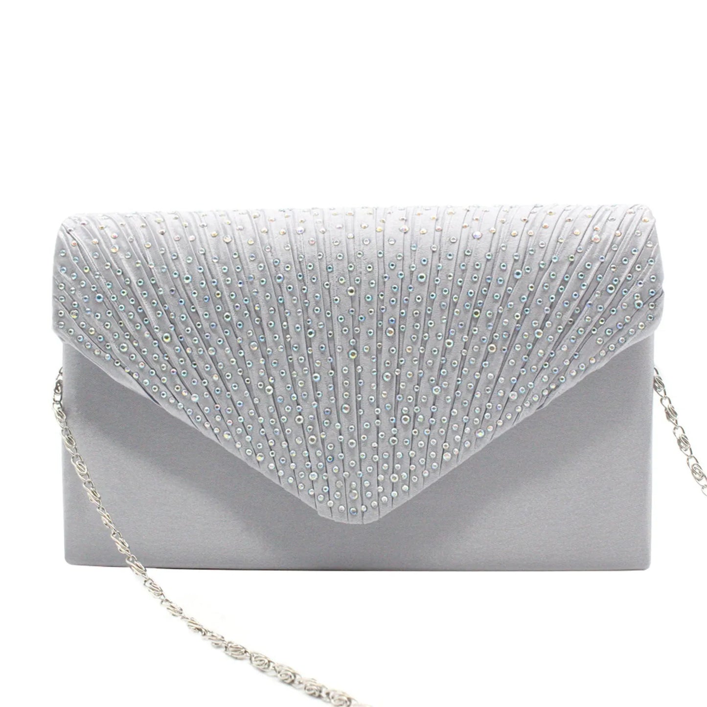 Women's Fashion Silk Belt Clutch – Elegant Evening Prom Handbag Purse.