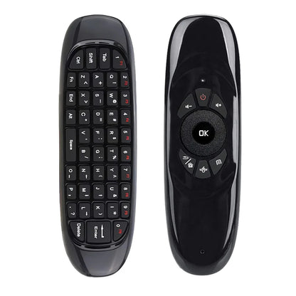 C120 Air Mouse 2.4G RF Smart Remote Control 7 Color Backlight English Wireless Keyboard for Android Smart TV Box