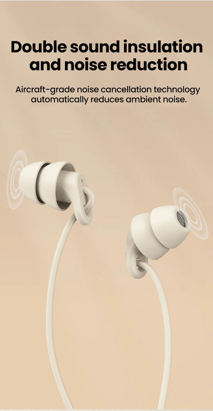 Mjuka silikonhörlurar Handsfree med kabel typ C 3,5 mm jack-hörlurar In-ear Sleep-headset med inbyggd mikrofonkontroll