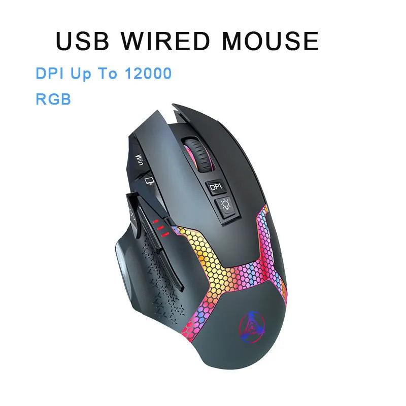 Bluetooth 4.0 5.0 2.4G Wireless Rechargeable DPI Up 4000 Wired Gaming Mouse Silent Ergonomic Computer For Macbook Laptop Office