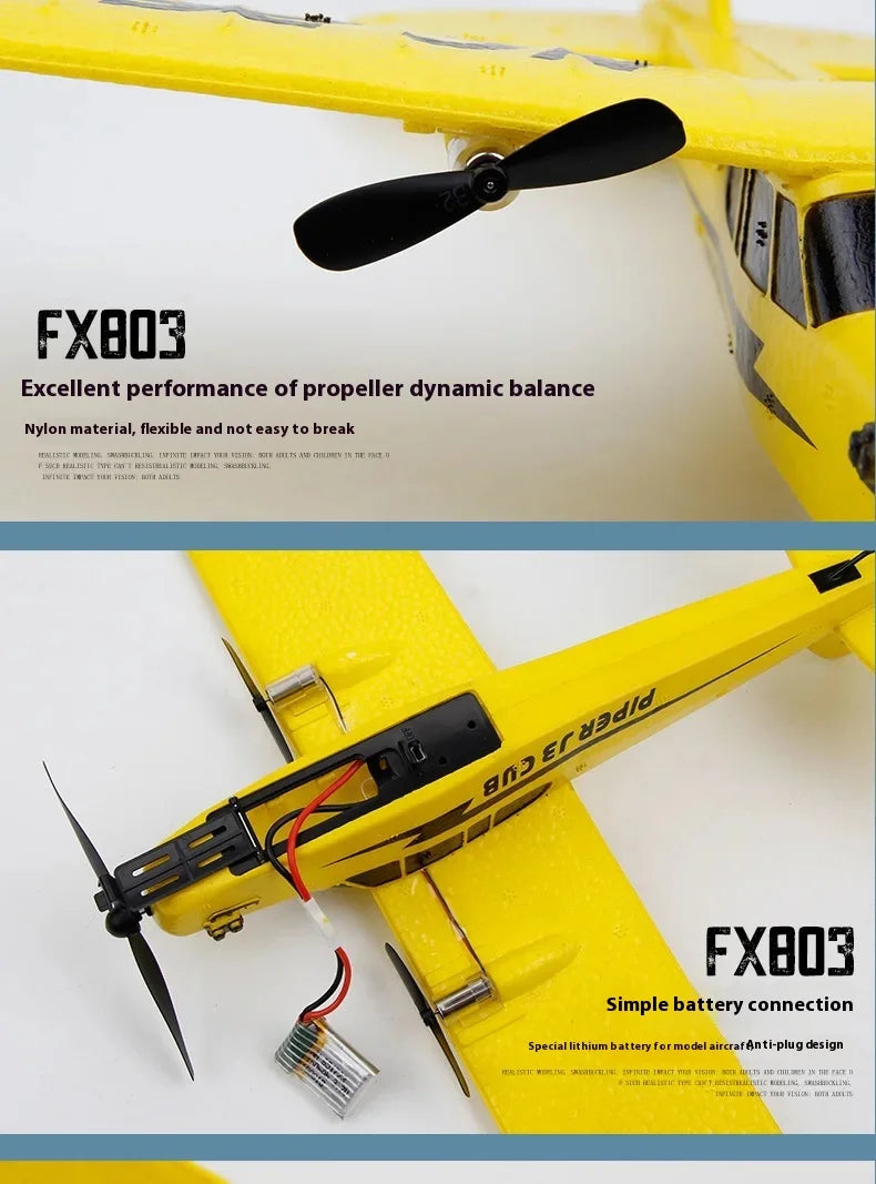 New FX803 remote control aircraft Two channel fixed wing foam remote control glider Children's aircraft model toy aircraft