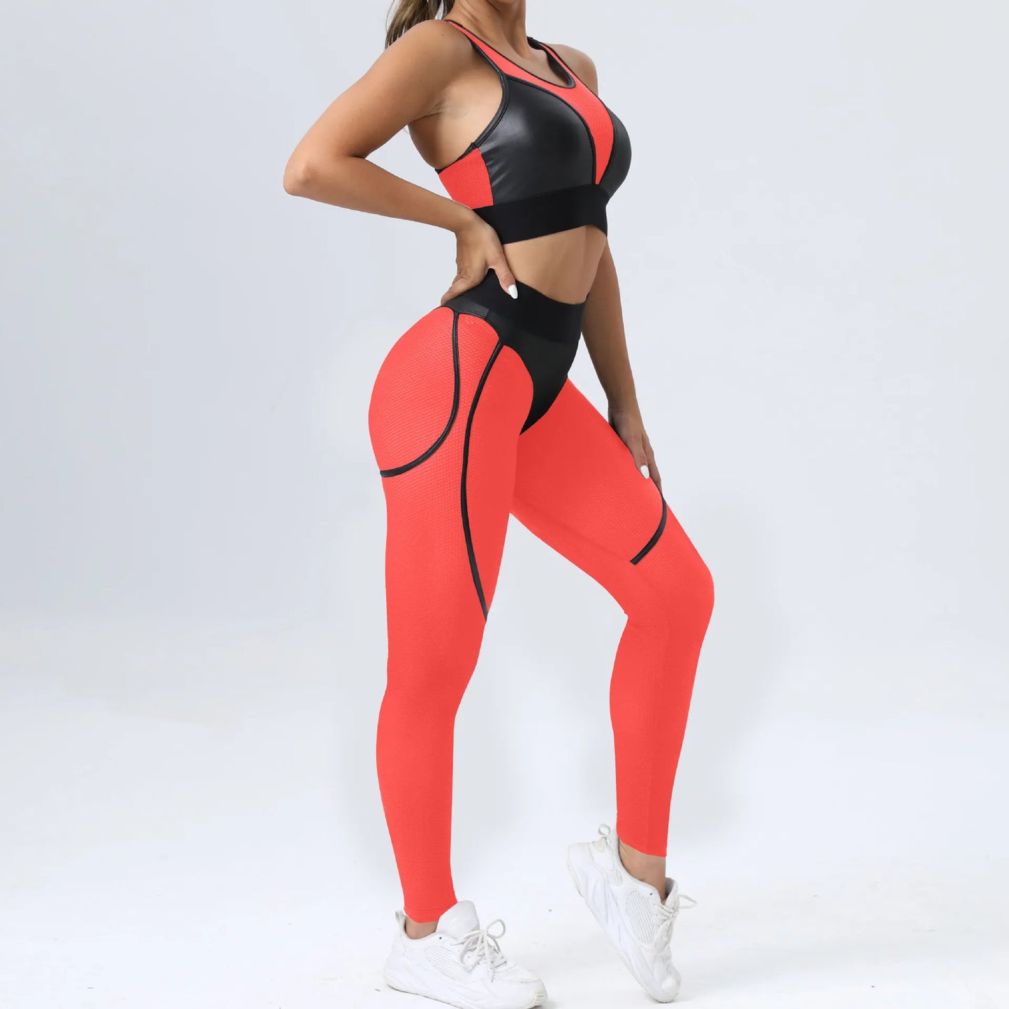 Women's High Waist Mesh Push Up Leggings